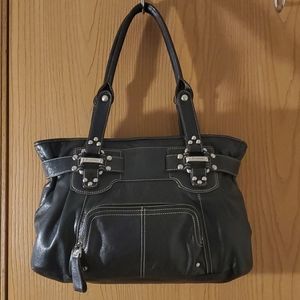 B Makowsky leather shoulder bag